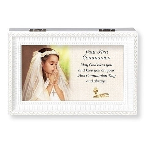 KEEPSAKE BOX COMMUNION WHITE