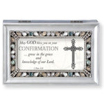 JEWELED CONFIRMATION MUSIC BOX - MAY GOD BLESS YOU