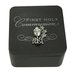 FIRST COMMUNION KEEPSAKE BOX - BLACK