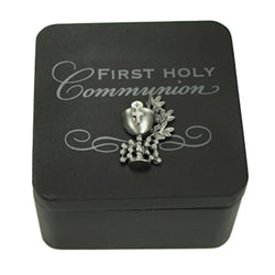 FIRST COMMUNION KEEPSAKE BOX - BLACK