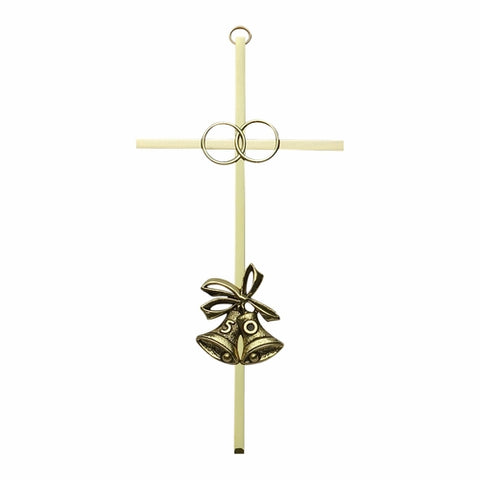 8" 50TH ANNIVERSARY CROSS - GOLDTONE