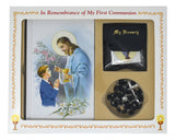 First Communion Gift Set (Boy) - First Mass Book (Good Shepherd) Boxed Set