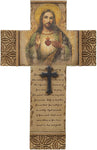 8''H SACRED HEART WALL CROSS