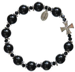 ROSARY BRACELET BLACK ONYX 10MM