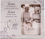 Love is A Miracle 60 Years Frame with White Heart