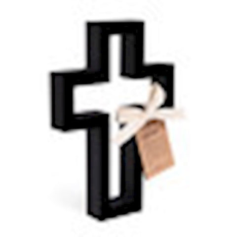 Wall Cross-Open Cross With Tag (5.75 x 8)