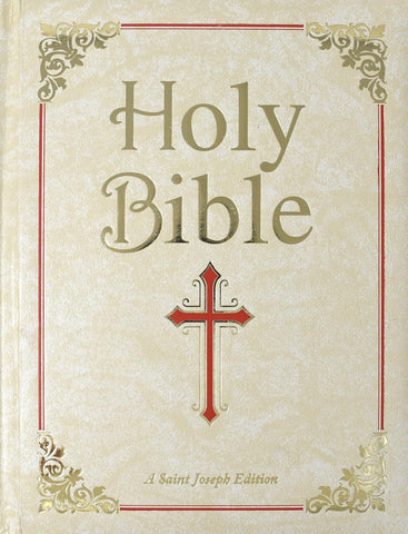 BIBLE NEW CATHOLIC BIBLE SAINT JOSEPH FAMILY WHITE