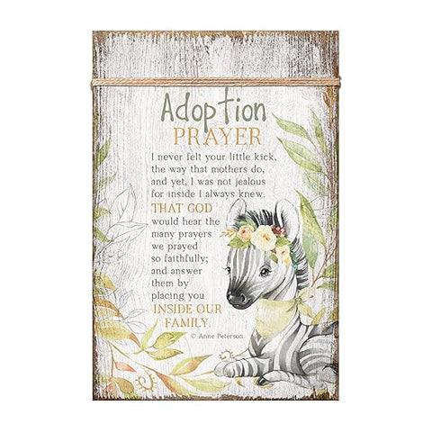 ADOPTION PRAYER WOOD PLAQUE