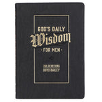 Devotional-God's Daily Wisdom For Men-Faux Leather