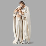 Figurine-Holy Family With White Robe/Blue Trim (10")