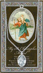 St Christopher Medal Pewter