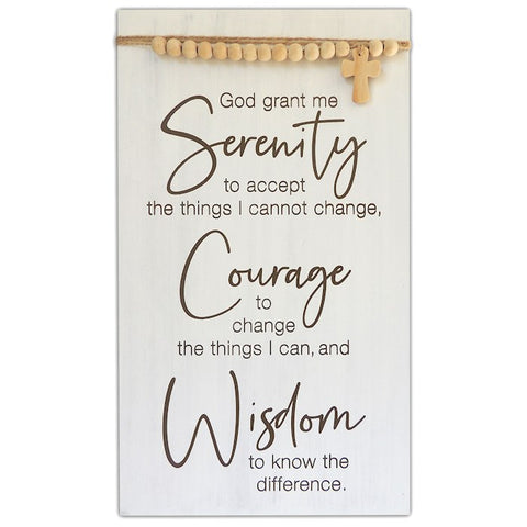 WALL PLAQUE SERENITY PRAYER