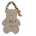 WALL PLAQUE BEAR- LORD BLESS YOU