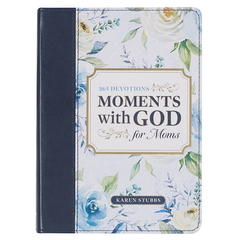 Devotional-Moments With God For Moms-Faux Leather