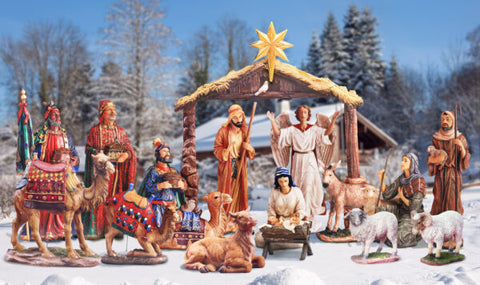 17-Piece Lifesize Outdoor Nativity