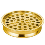 Polished Aluminum Communion Tray - Brass Tone