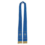 Maltese Jacquard Stole: Blue