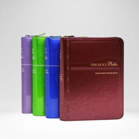 GOOD NEWS BIBLE IMITATION LEATHER Burgundy ZIPPER