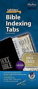 BIBLE Tabbies CATHOLIC GOLD Edged 90