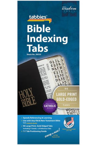 BIBLE Tabbies CATHOLIC GOLD Edged Large
