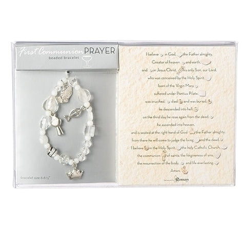 Communion Story Bracelet White