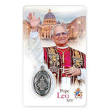 Pope Leo XIV Prayer Card & Medal