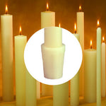 51% BEESWAX #6 Long (11/16" x 12-5/8") Self-Fitting End Candle