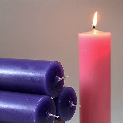 ADVENT CANDLE SET (9" x 1-1/2") Tenex Candles