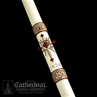 SACRED HEART Paschal Candle