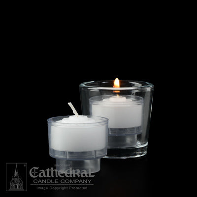 PARAFFIN WAX - 4-Hour Votive Crystal ez-Lites (Disposable Plastic Cups)