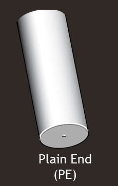 STEARINE WAX - #6 short (8'' x 3/4'') Plain End or Tube Candle