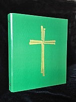 CEREMONIAL BINDER Series #2 GREEN Gold Foil Cross