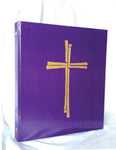 CEREMONIAL BINDER Series #2 PURPLE Gold Foil Cross