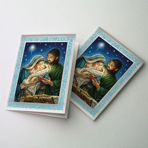 BOXED CHRISTMAS CARDS-HOLY FAMILY