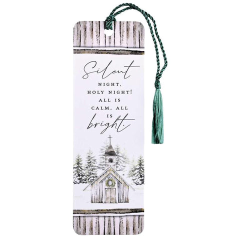 SILENT NIGHT HOLY NIGHT TASSEL BOOKMARK