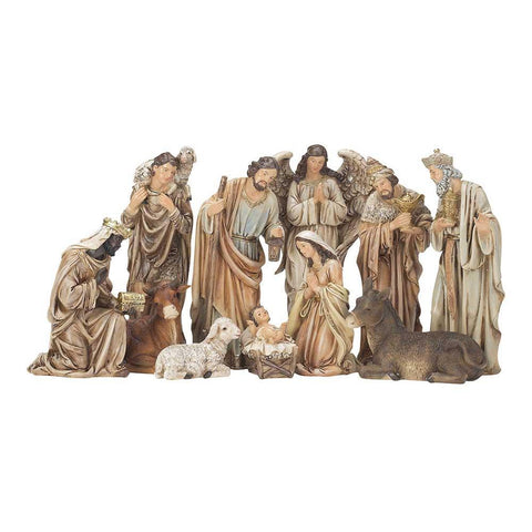 11-Piece Neutral Nativity Set - 12"H