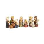 NATIVITY SET 9 PIECE 3 1/4" RESIN