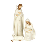 NATIVITY SET 3 PIECE TRADITIONAL 11" RESIN