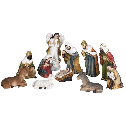 NATIVITY SET 11 PIECE 3" RESIN