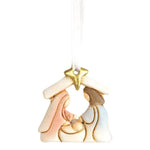 ORNAMENT HOLY FAMILY STAR CRECHE MINI