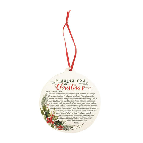 ORNAMENT MISSING YOU AT CHRISTMAS