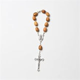One Decade Auto Rosary - Olivewood