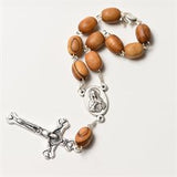 One Decade Auto Rosary - Olivewood