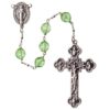 5 Decade Rosary Mint Crystal - 8mm