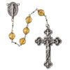 5 Decade Rosary Citrine Crystal - 8mm