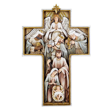Nativity Cross - Plaque