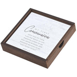 My First Communion - Large Wood Memory Box w/ Sliding Lid