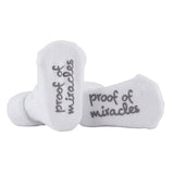 Inspirational Baby Socks - White Proof of Miracles