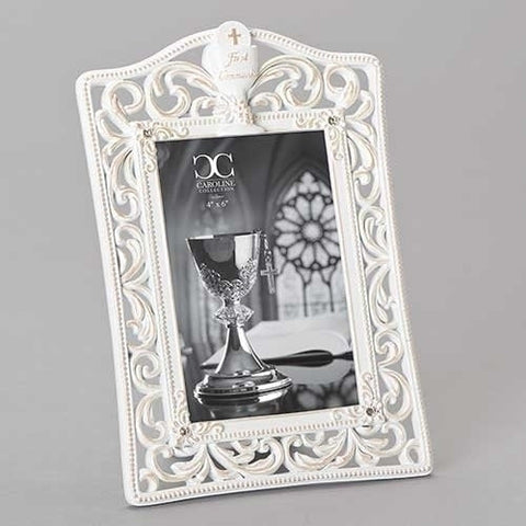 White First Communion Frame