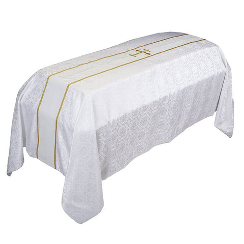Avignon Collection Funeral Pall with Cross Embroidery 6'x10'